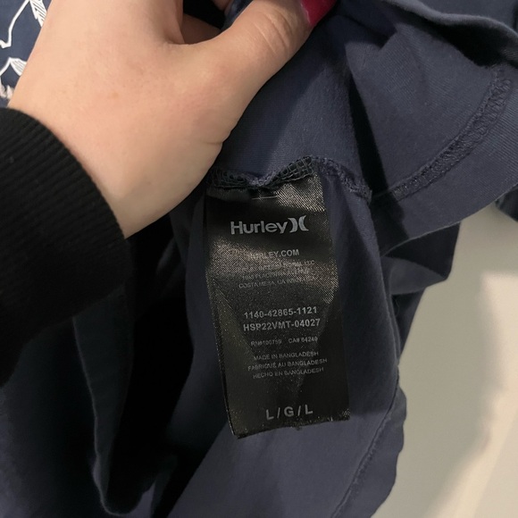 HURLEY Blue Mountain Graphic Men's Tee Shirt Short Sleeve Size Large - Picture 5 of 5